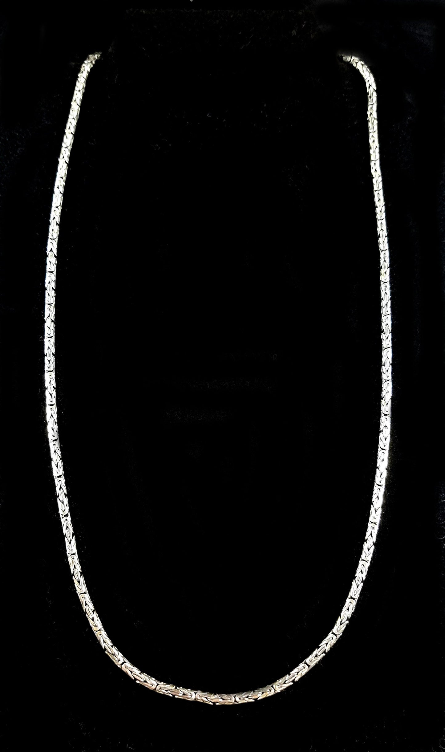 Handmade 2.5mm Solid 925 Sterling Silver Balinese BYZANTINE Borobudur Link Chain Necklace Bracelet 7.5 8 9 16 18 20 22 24 26 28 or 30 Inches
