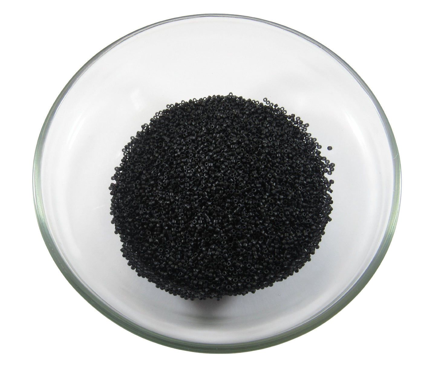 DB0310 11/0 Miyuki Matte Black Delica Seed Beads, 5 Grams Tube, 25 Grams Bag, DB310, DB-0310 Japanese Glass Delicas for Jewelry Making