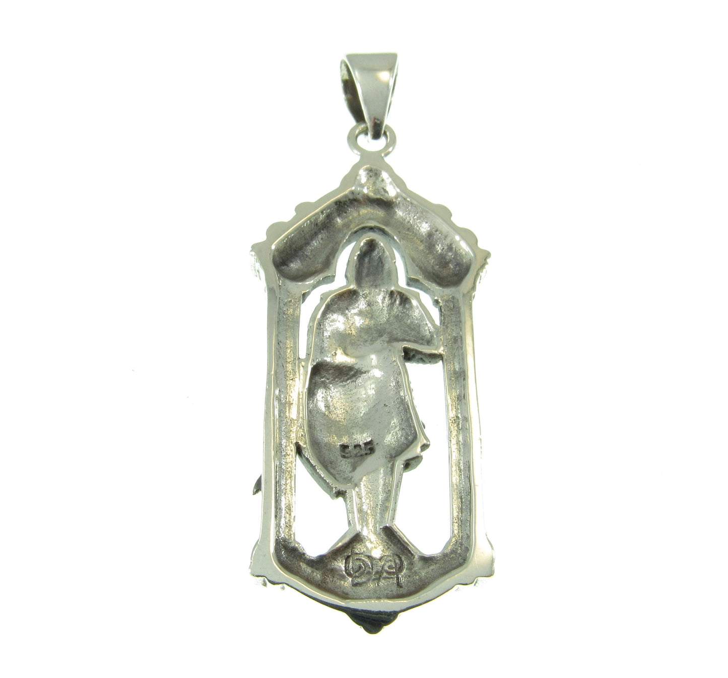 Solid 925 Sterling Silver Knight of the Temple Pendant, Templar Symbol, Freemason Jewelry, Handcrafted Illuminati Occult Sculpture