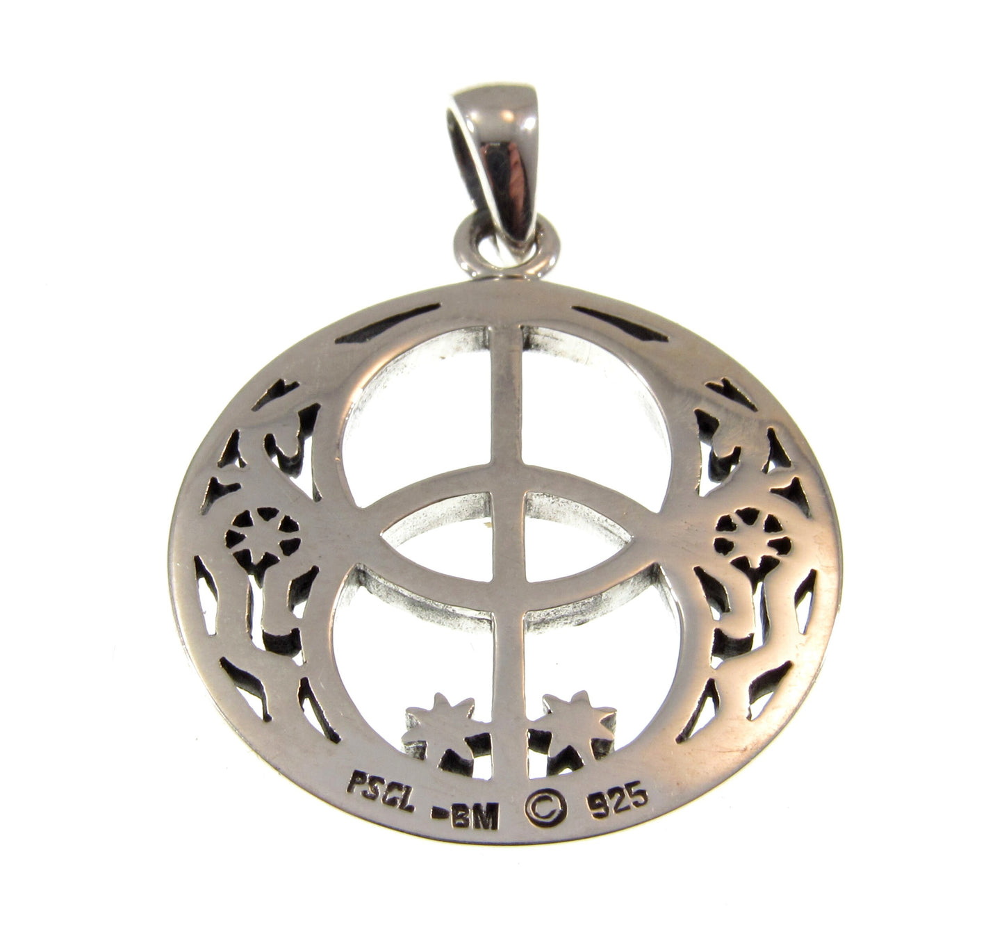 Solid 925 Sterling Silver Chalice Well Pendant, Site of Christ's Crucifixion, Cup of Christ, Holy Grail Amulet