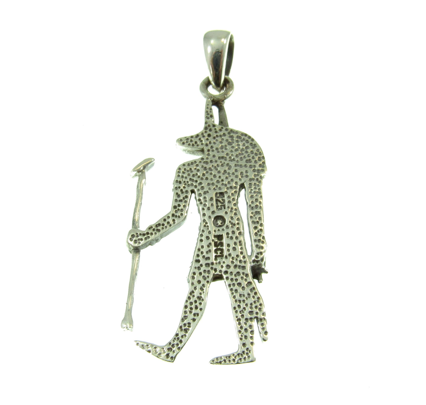 Solid 925 Sterling Silver Ancient Egyptian God ANUBIS Pendant, God of the Afterlife, Patron Deity of Lost Souls