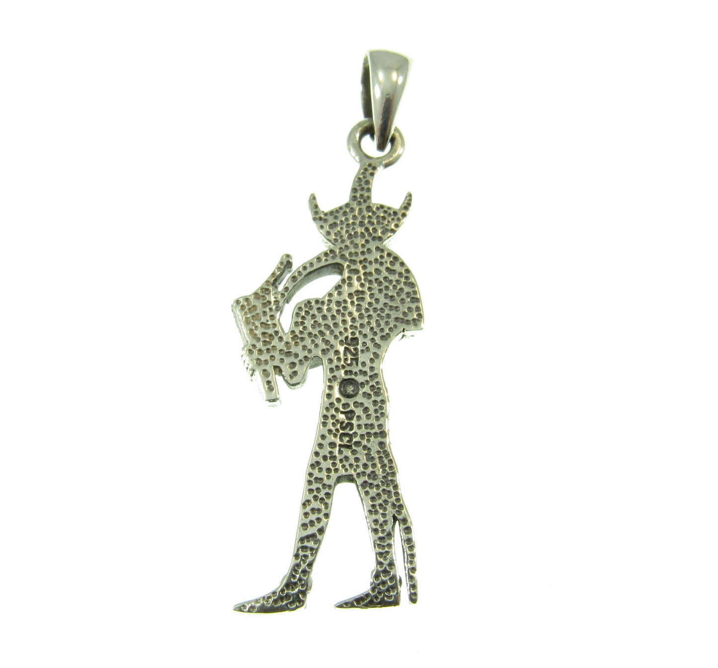 Solid 925 Sterling Silver Ancient Egyptian God THOTH Pendant, God of Writing Magic Wisdom & Moon, Sacred Ibis Bird Deity