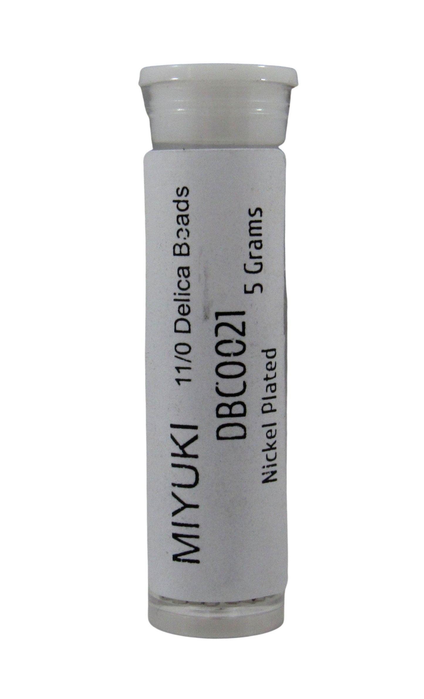 DBC0021 11/0 Miyuki Nickel Plated Delica Seed Beads, 5 Grams Tube, 25 Grams Bag, DBC21, DBC-0021 Japanese Glass Delicas for Jewelry Making