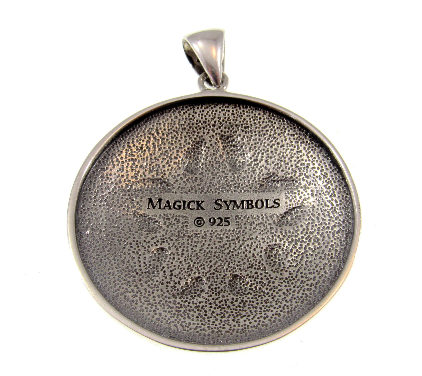 Solid 925 Sterling Silver Eternal Seasons Pentacle Pendant, Four Elements & 4 Seasons Tree of Life Pentagram, Pagan Amulet