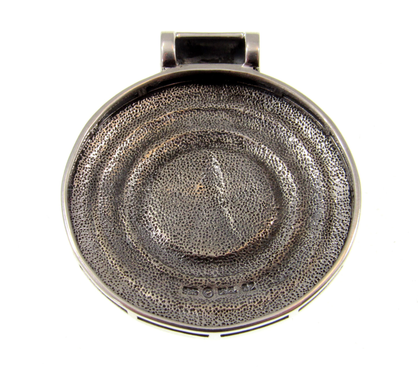 Solid 925 Sterling Silver Magic Circle Pendant, Pagan Witchcraft Amulet Designed by Oberon Zell