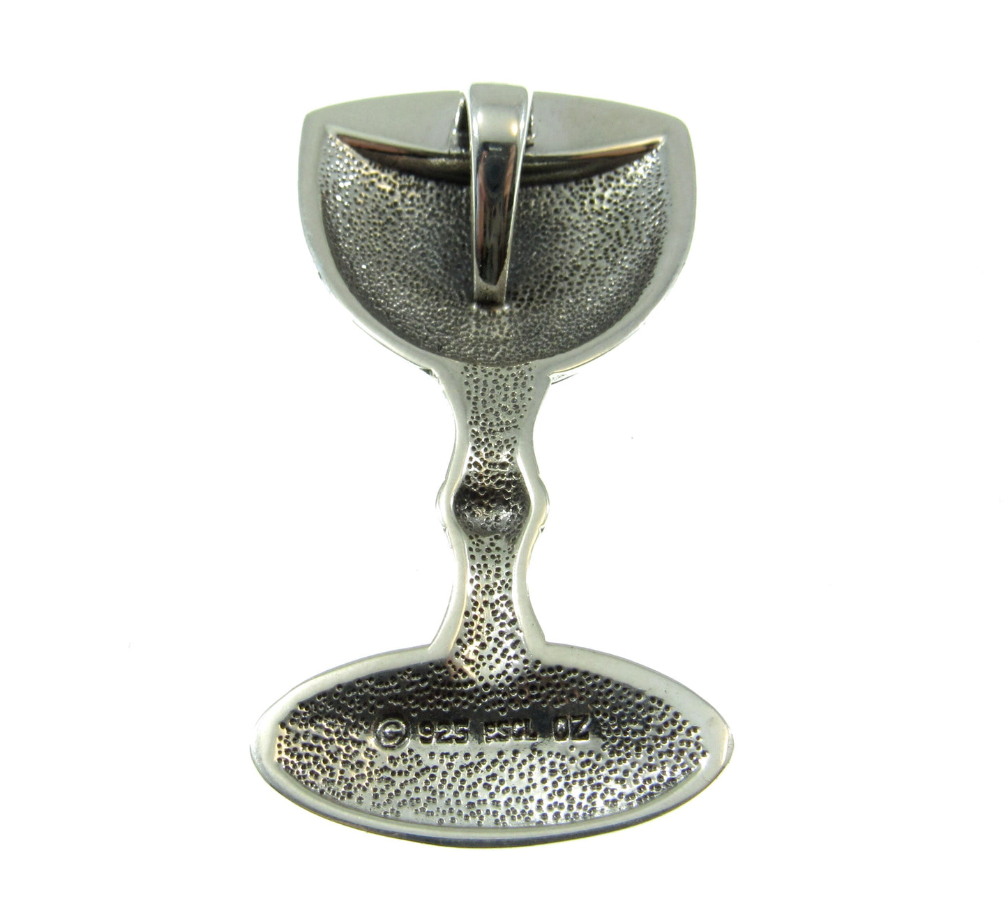 Solid 925 Sterling Silver Magic Chalice Pendant, Wiccan Pagan Ritual Goblet, Pagan Altar Cup