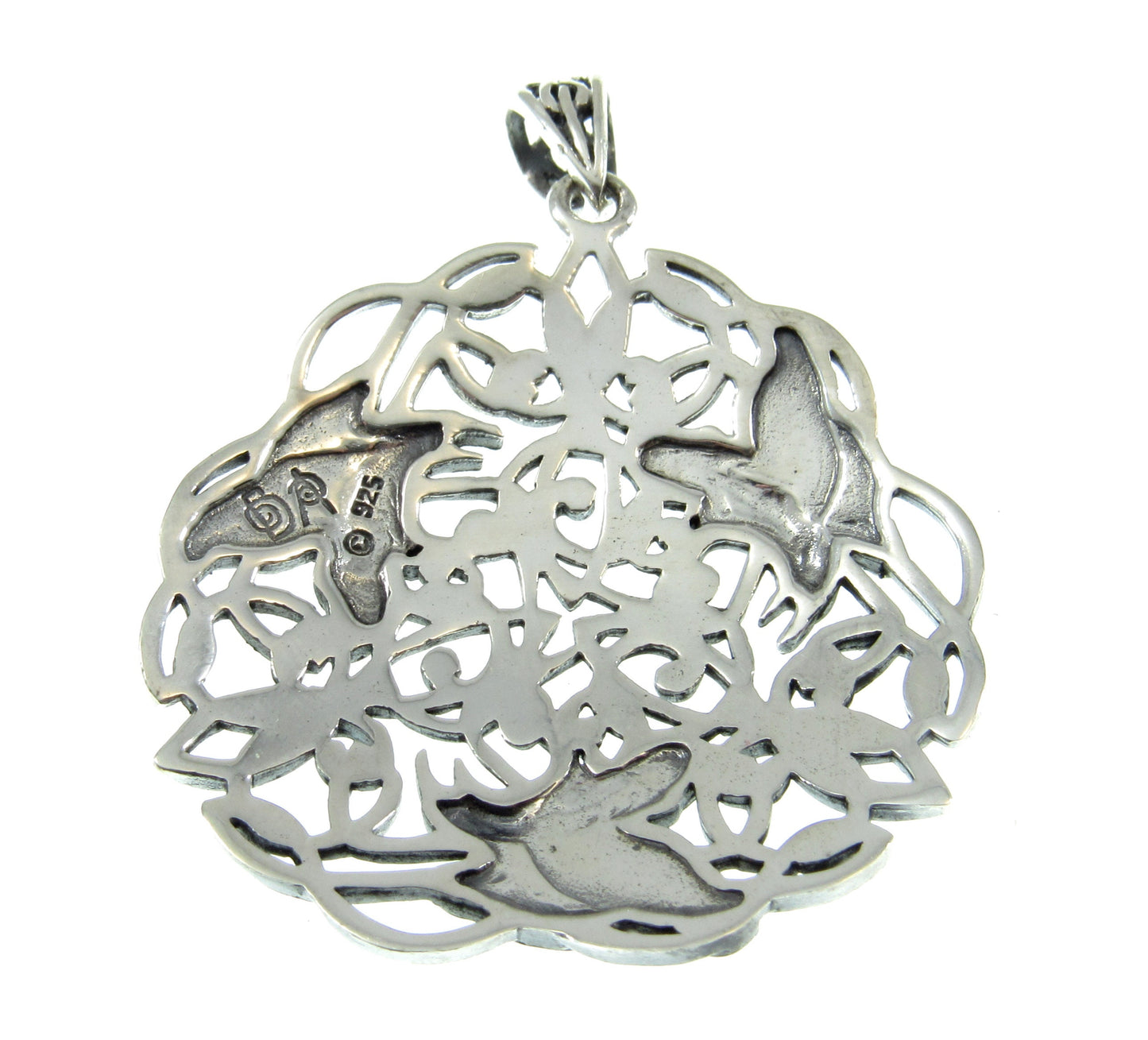 Solid 925 Sterling Silver Celtic Raven Pendant by Celebrated Fairytale Author and Artist Brigid Ashwood