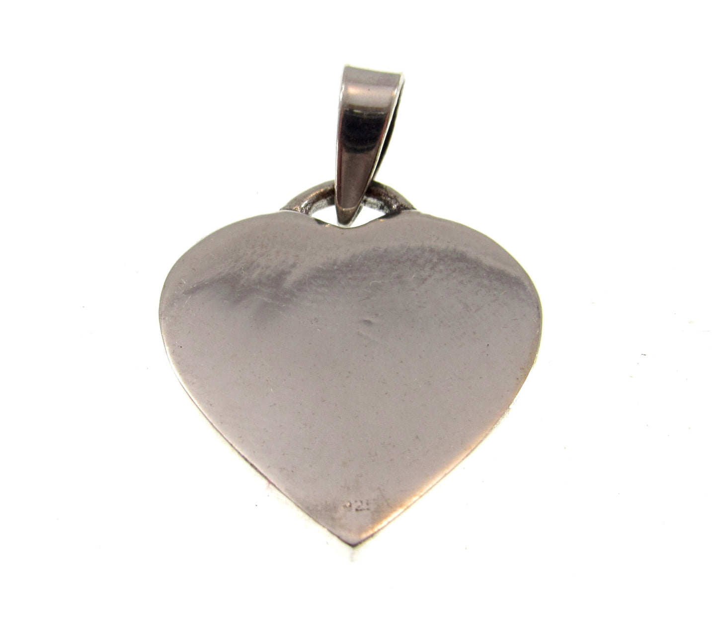 Solid 925 Sterling Silver Celtic Love Knot Heart Pendant, Handcrafted Gaelic Jewelry