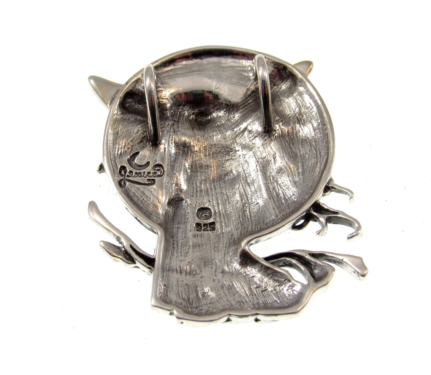 Solid 925 Sterling Silver Bella Luna Beautiful Moon Slide Pendant by Artist Jessica Galbreth