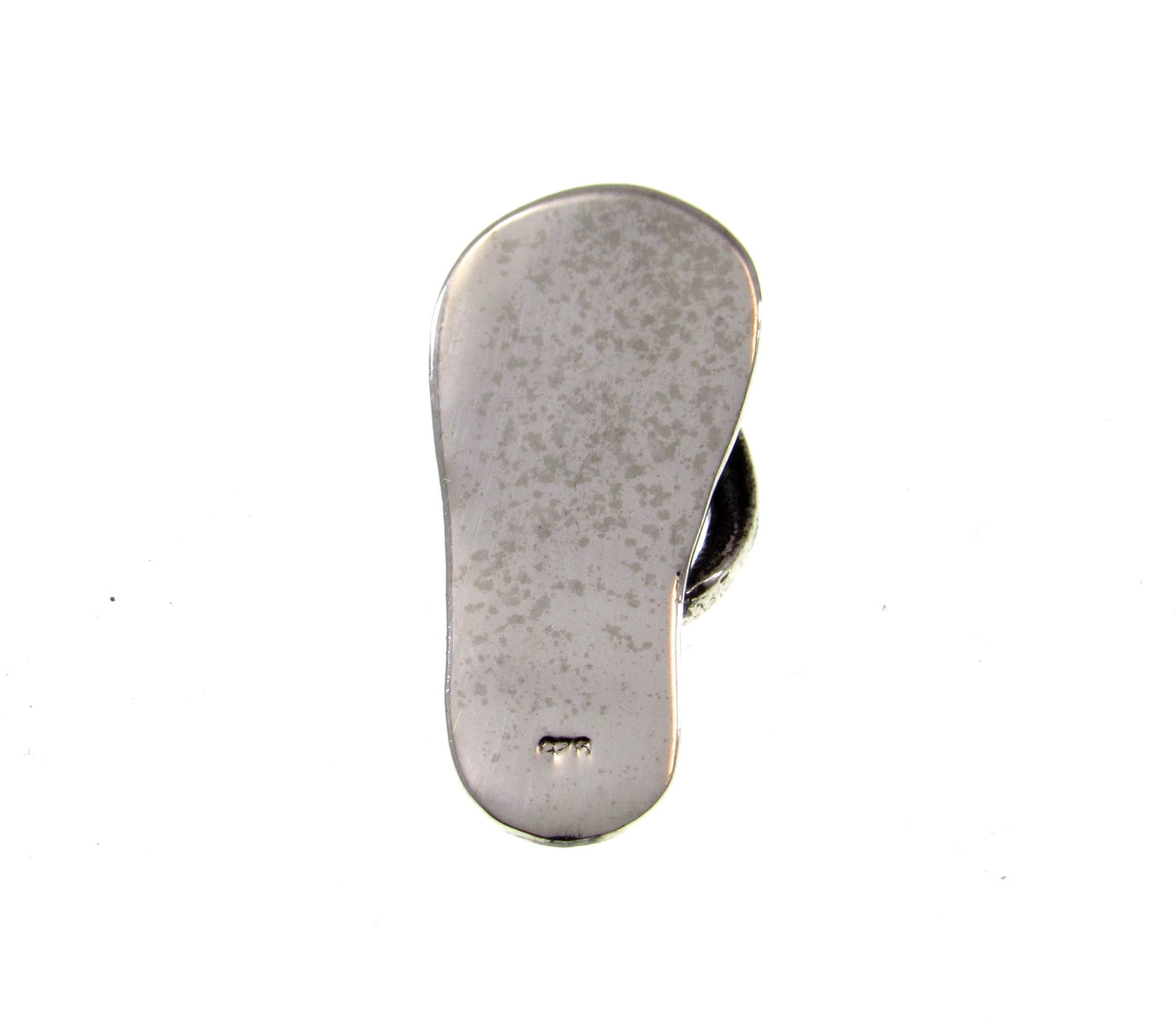 Solid 925 Sterling Silver Flip Flop Slide Pendant, Summer Sandal Charm, Beachcomber Gift, Tropical Beach Jewelry, Nautical Necklace Charm