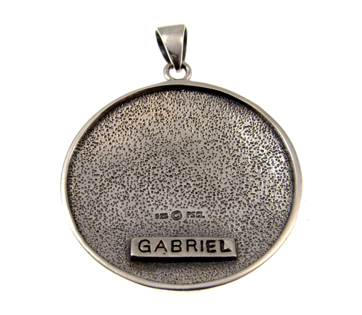 Sigil of the Archangel Gabriel Seal of King Solomon Handcrafted Solid 925 Sterling Silver Pendant, Invoke the Spirit Talisman