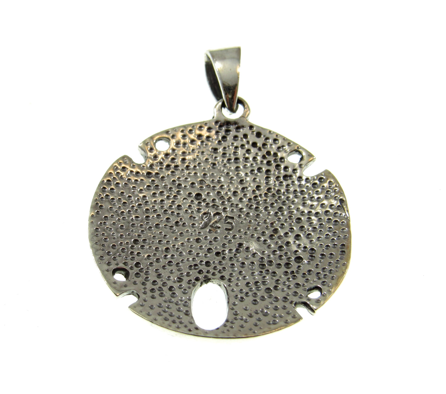 Solid 925 Sterling Silver Sand Dollar Pendant – Sea Life Amulet, Ocean Charm, Nautical Beach Pendant, Coastal Jewelry, Beachcomber Gift