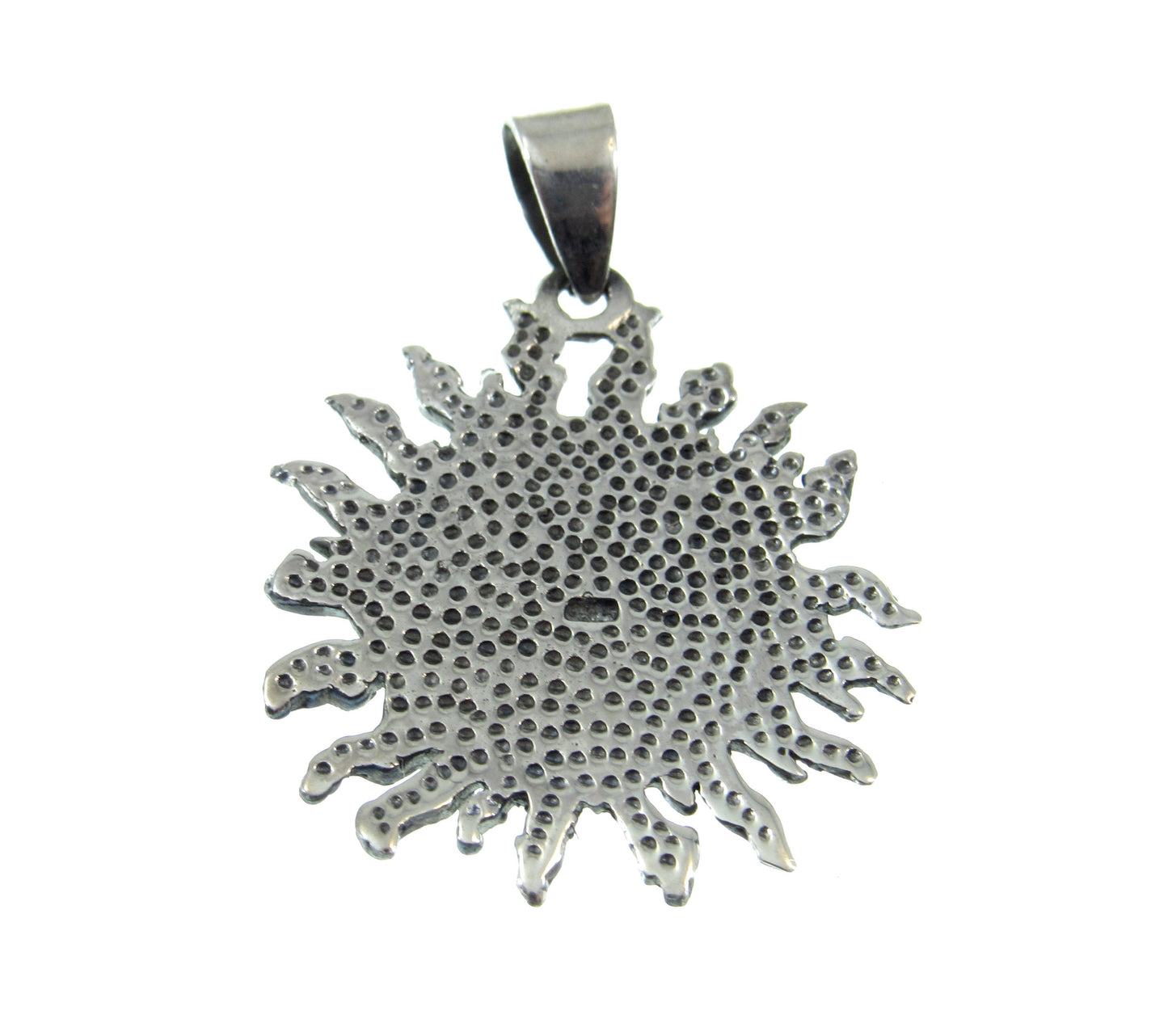 The Celtic quaternary knot and sun pendant is quality stamped 925 for purity and weighs 5 grams of solid sterling silver.