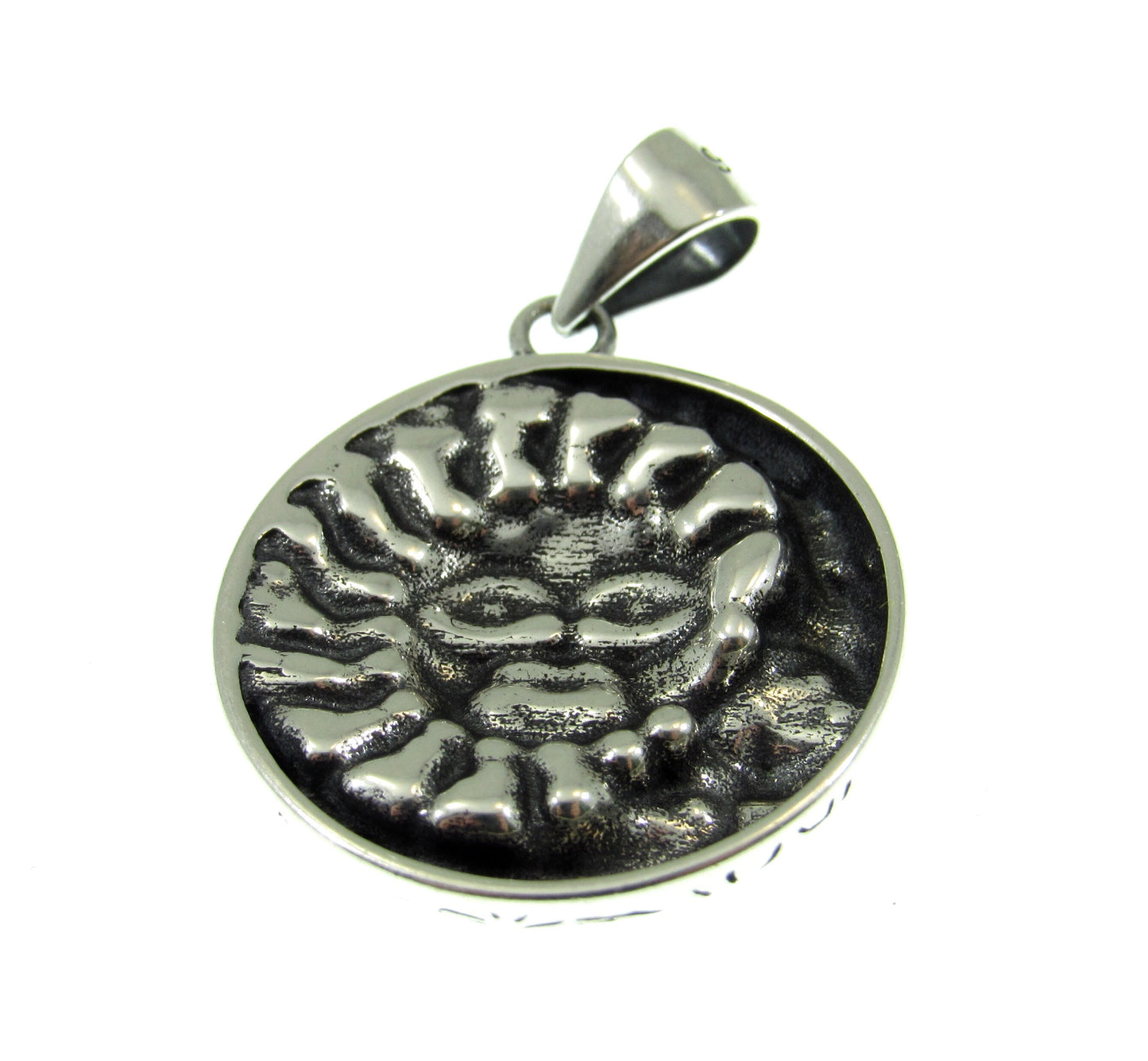 Solid 925 Sterling Silver Sun and Moon Pendant – Celestial Jewelry, Handcrafted Silver Necklace Charm, Sun & Moon Face Boho Lunar Amulet