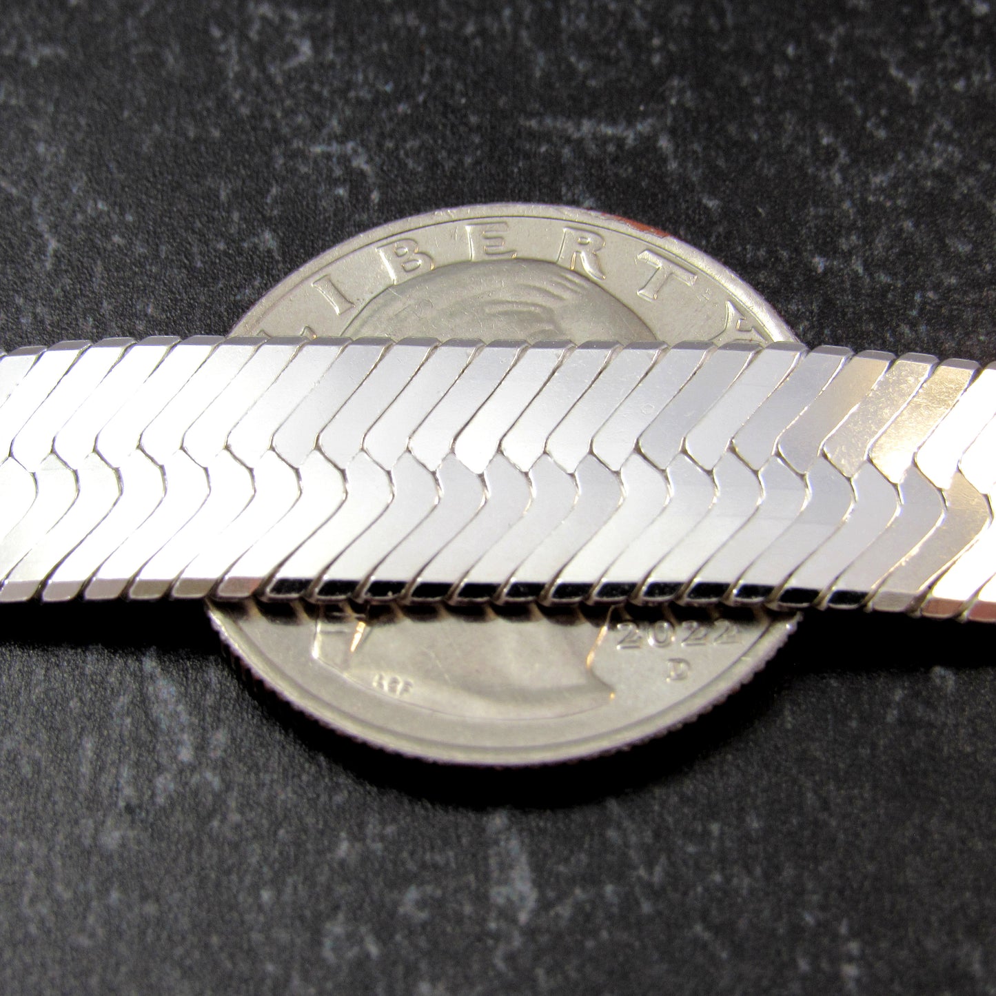 Solid 925 Sterling Silver Herringbone Chain, Unisex Italian Necklace / Bracelet, 3.5mm - 11mm, 7 - 30 Inches, Women's Layering Jewelry Gift