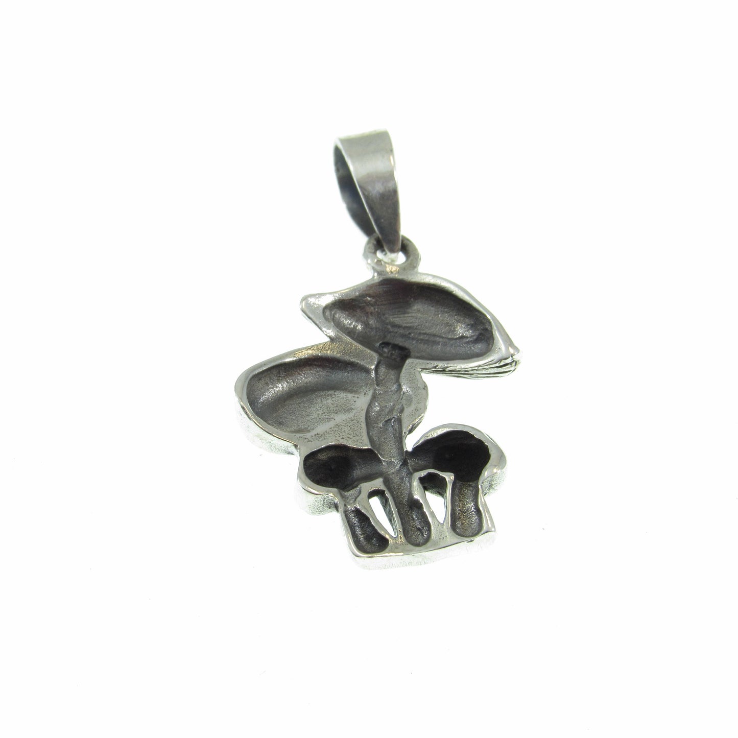 Solid 925 Sterling Silver Mushroom Pendant - Fungi Necklace Charm, Psychedelic Jewelry, Nature Lover Gift, Toadstool Pendant