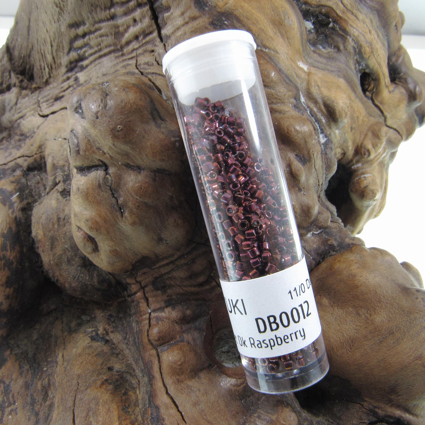 DB0012 11/0 Miyuki Metallic Dark Raspberry Delica Seed Beads, 5 Grams Tube, 25 Grams Bag, DB12, DB-0012 Japanese Glass Delicas for Jewelry