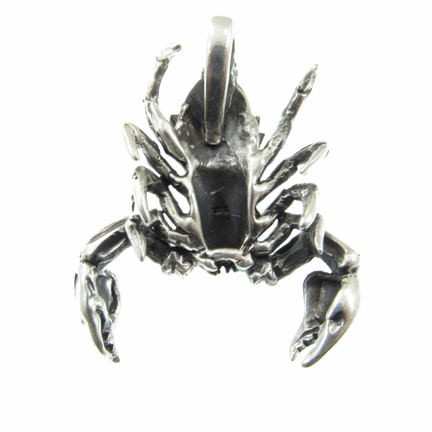 Solid 925 Sterling Silver Scorpion Slide Pendant – Handcrafted Large or XL Statement Piece – Zodiac Scorpio Sign – Bold Jewelry Gift for Him