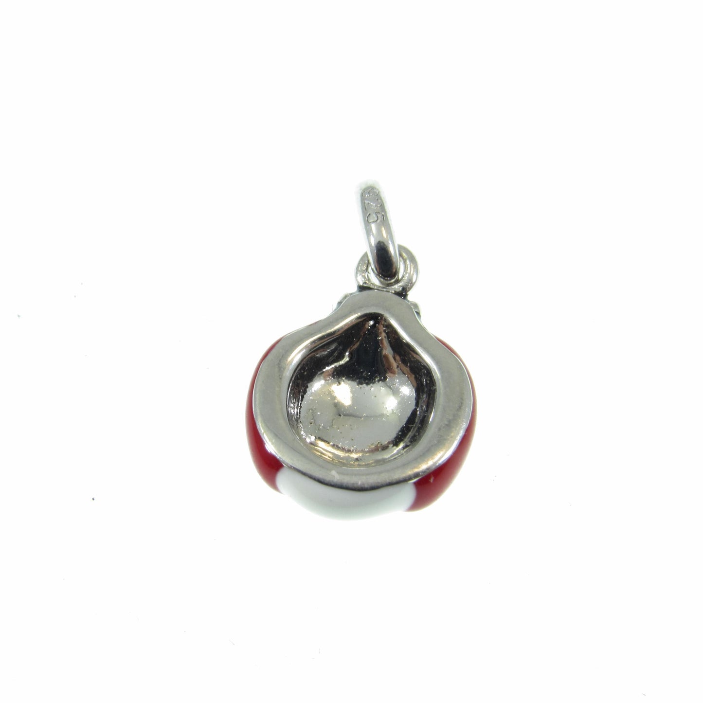 Solid 925 Sterling Silver Ladybug Charm, Hand Painted Enamel Lucky Lady Bug Pendant, Insect Jewelry, Kawaii Charm, Lady Beetle Gift Idea