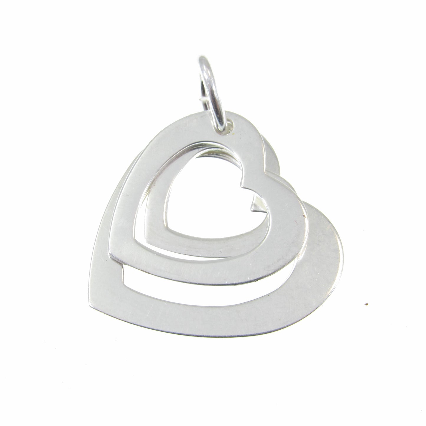 Solid 925 Sterling Silver Faith Love Hope Pendant, Heart Pendant, 3 Hearts Charm, Women's Symbol of Friendship Jewelry, Best Friend Gift