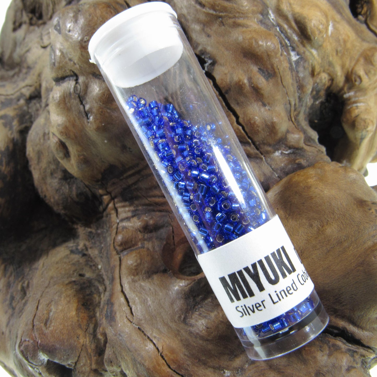 DB0047 11/0 Miyuki Silver Lined Cobalt Delica Seed Beads, 5 Grams Tube, 25 Grams Bag, DB47, DB-47 Japanese Glass Delicas for Jewelry Making