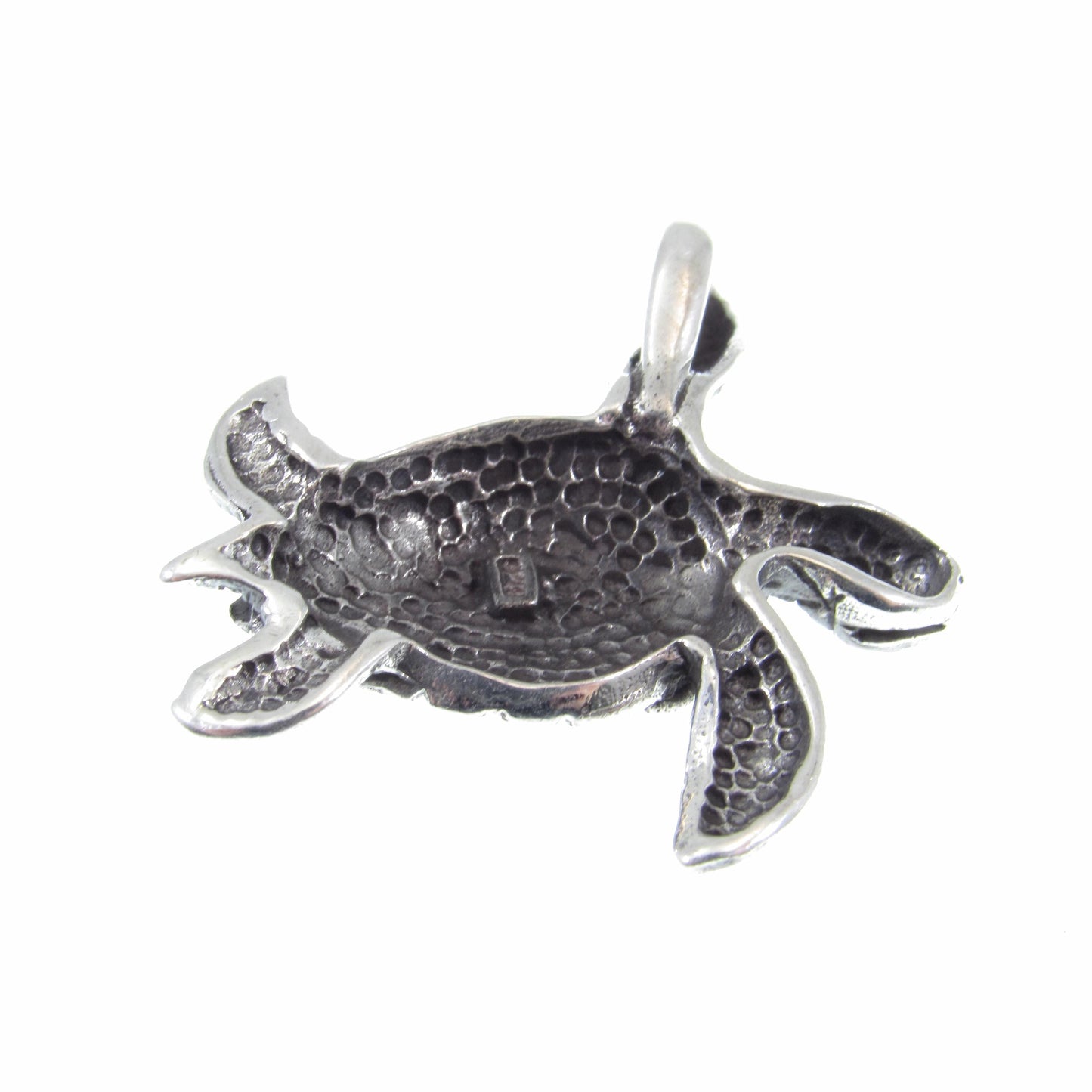 Solid 925 Sterling Silver Sea Turtle Slide Pendant with Abalone Shell – Ocean Jewelry, Nautical Animal Necklace, Beach Lover Gift