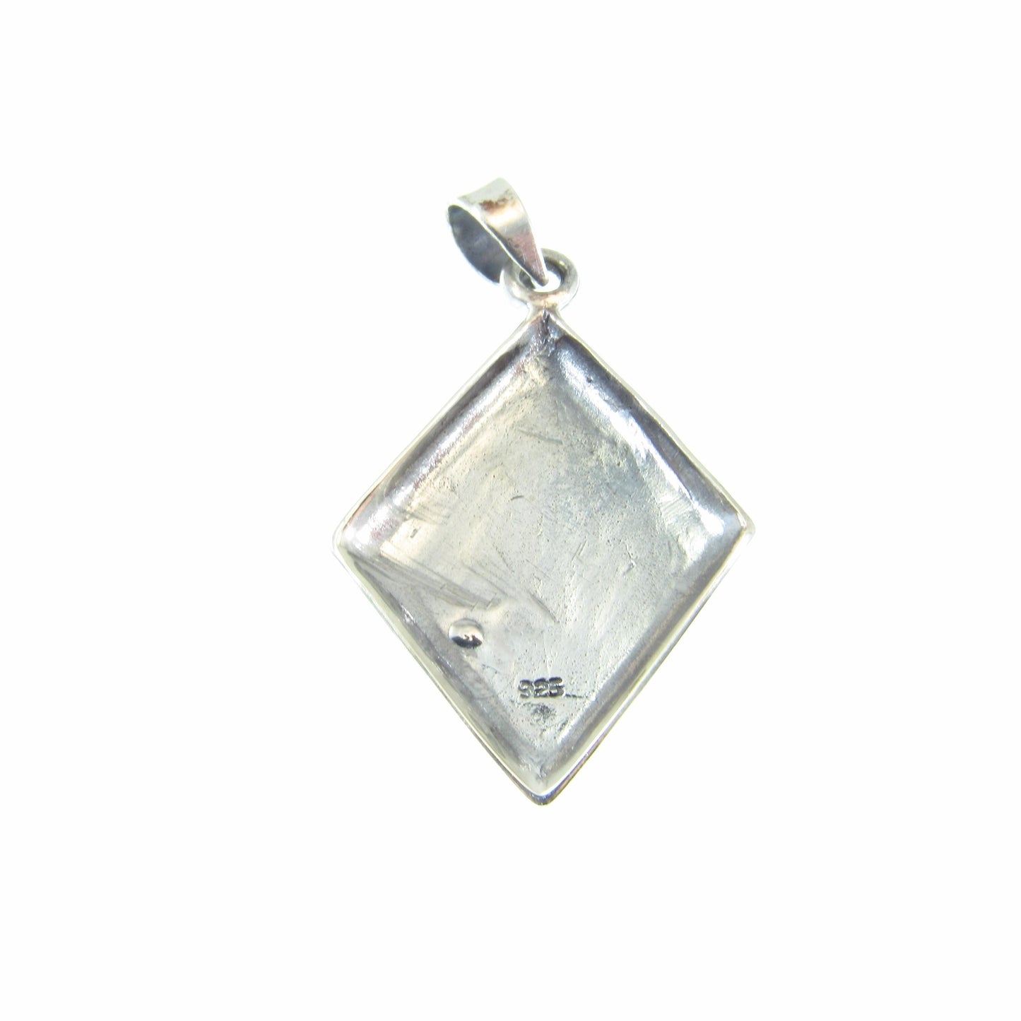 Solid 925 Sterling Silver Celtic Diamond Pendant – Handcrafted Celtic Knot Necklace Charm, Gaelic Jewelry Gift for Him or Her