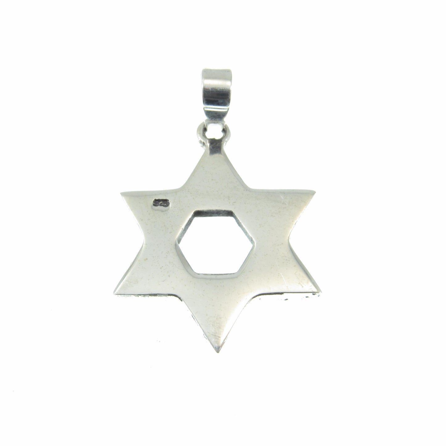 Solid 925 Sterling Silver Star of David Pendant – Jewish Charm - Magen David Necklace, Religious Symbol, Men’s & Women’s Jewelry Gift