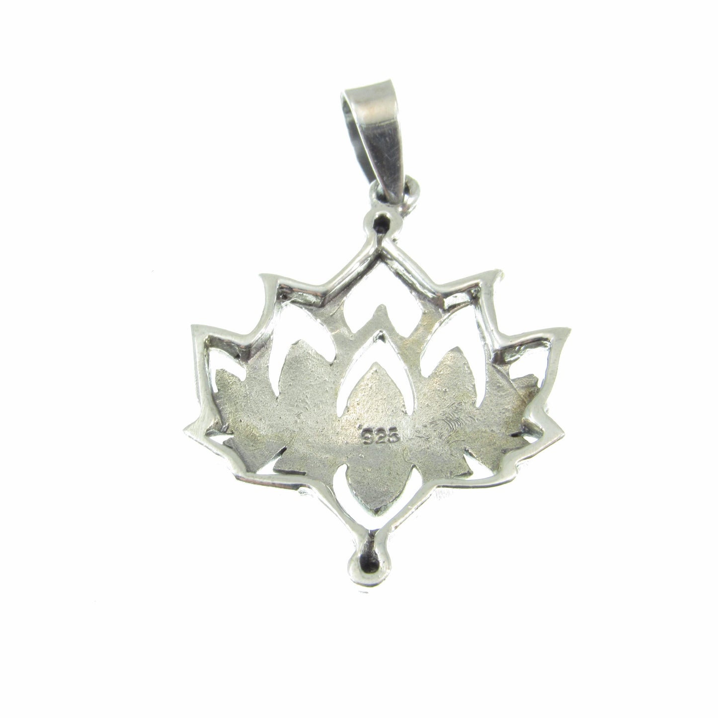 Solid 925 Sterling Silver Lotus Pendant – Spiritual Yoga Jewelry, Boho Flower Necklace Charm, Meditation Symbol, Gift for Women & Men