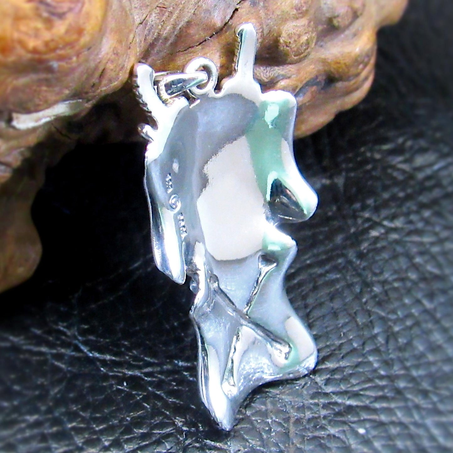 Solid 925 Sterling Silver Skeleton Pendant – Queen Anne’s Revenge Pirate Jewelry, Skull & Bones Nautical Amulet, Gothic Maritime Talisman