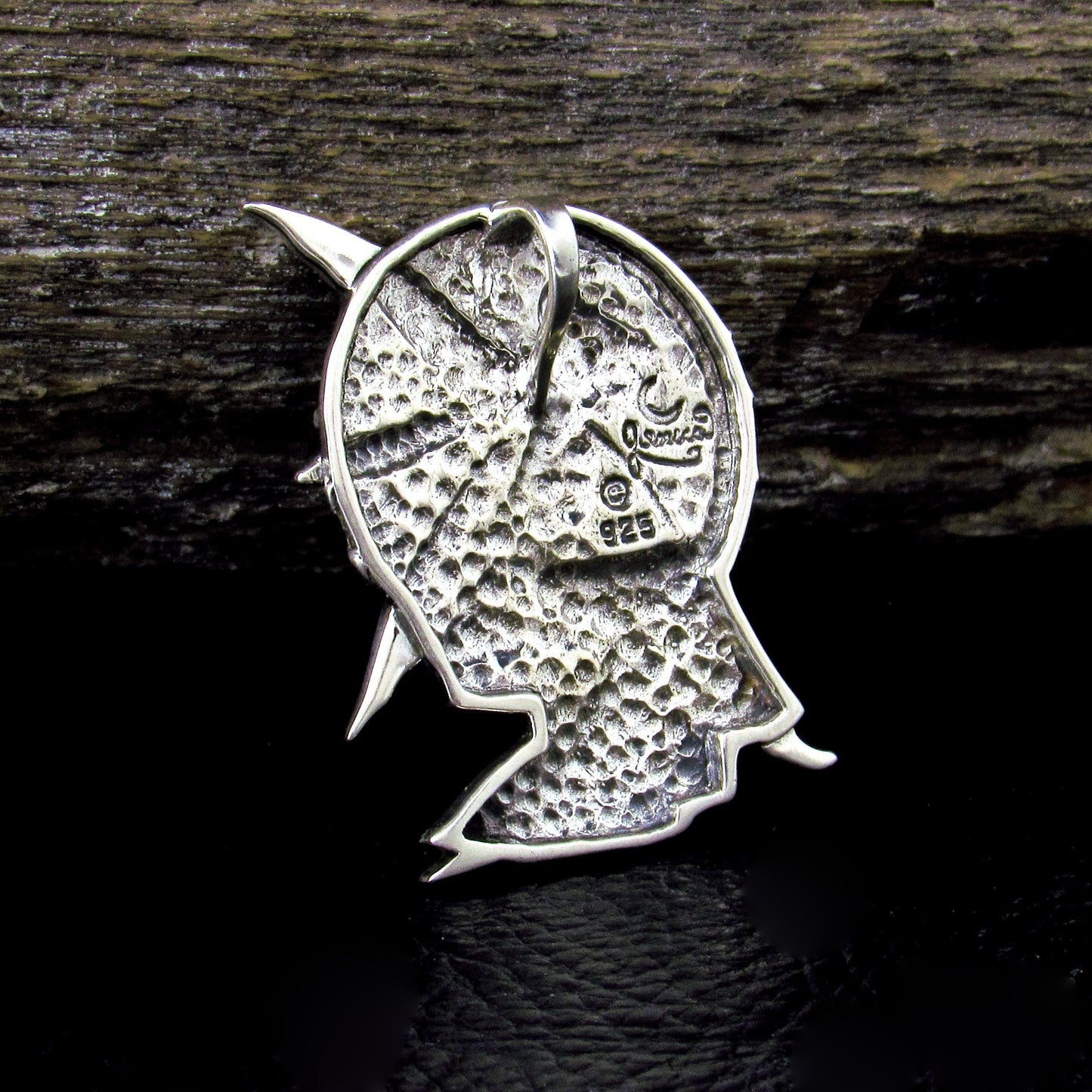 Solid 925 Sterling Silver Fairy Moon Child Pendant – Celtic Crescent Moon Faerie Goddess Amulet
