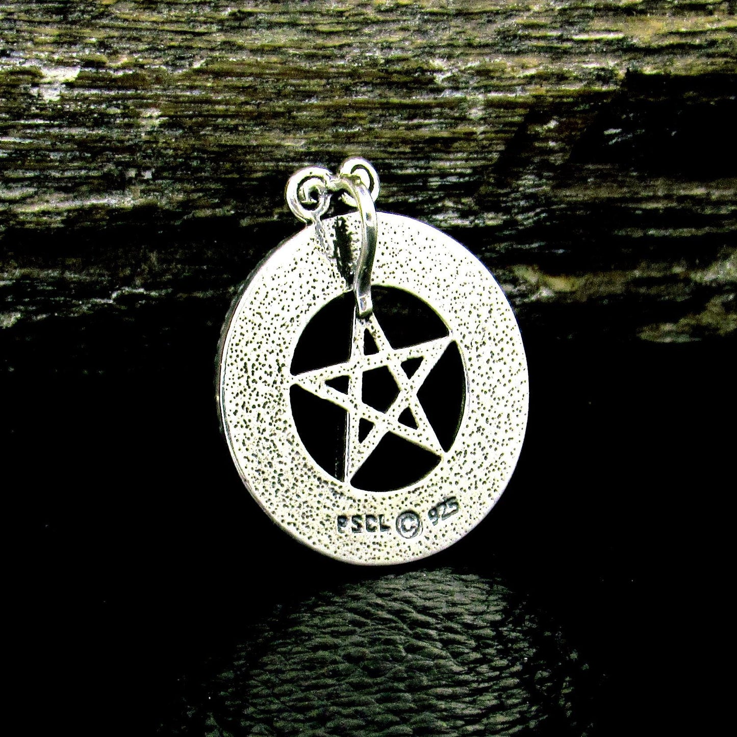 Solid 925 Sterling Silver Pentacle Pendant – Celtic Knot Wiccan Pentagram Amulet, Pagan Talisman