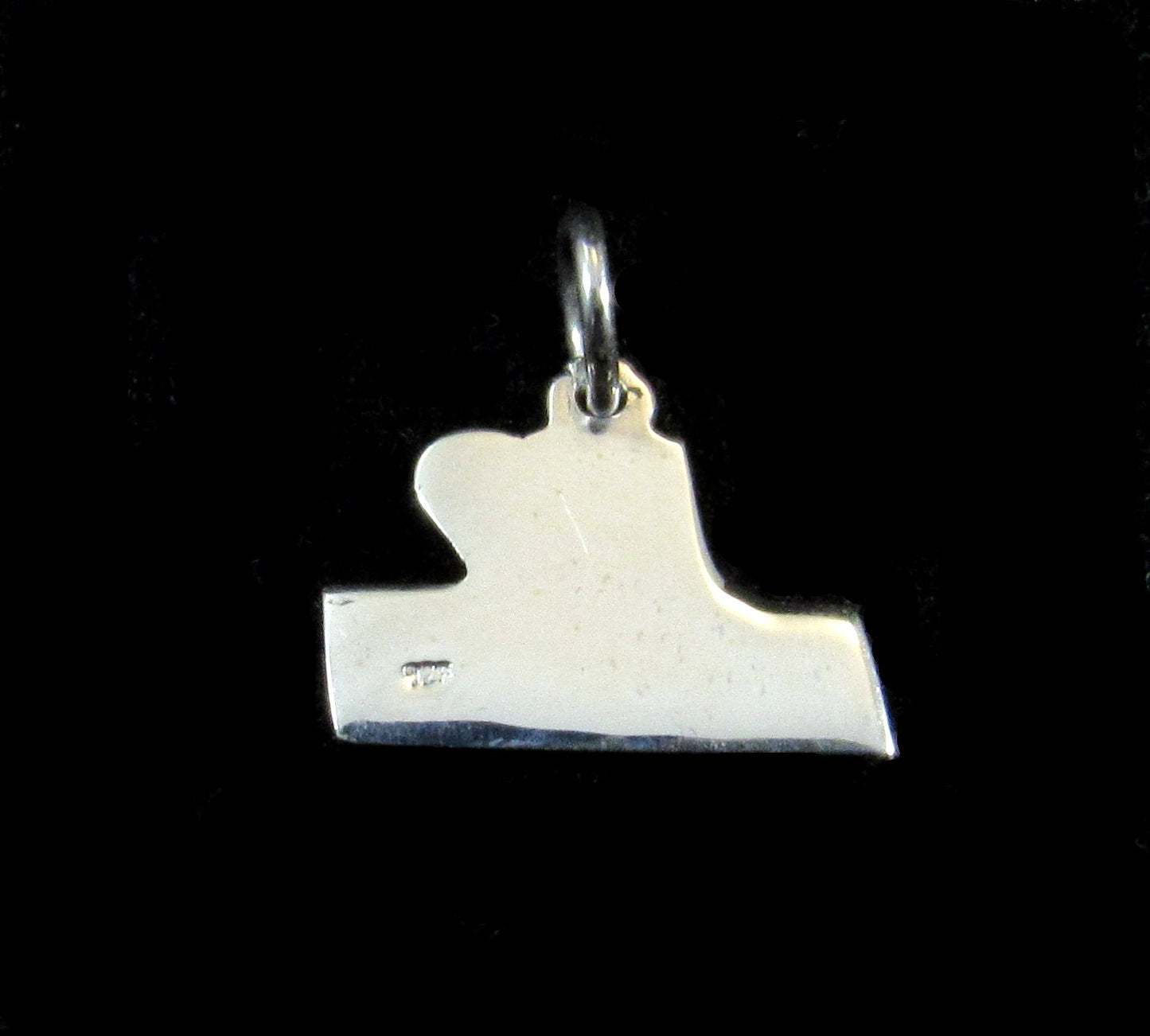 Handcrafted Solid 925 Sterling Silver I Heart Music Charm, I Love Music Pendant