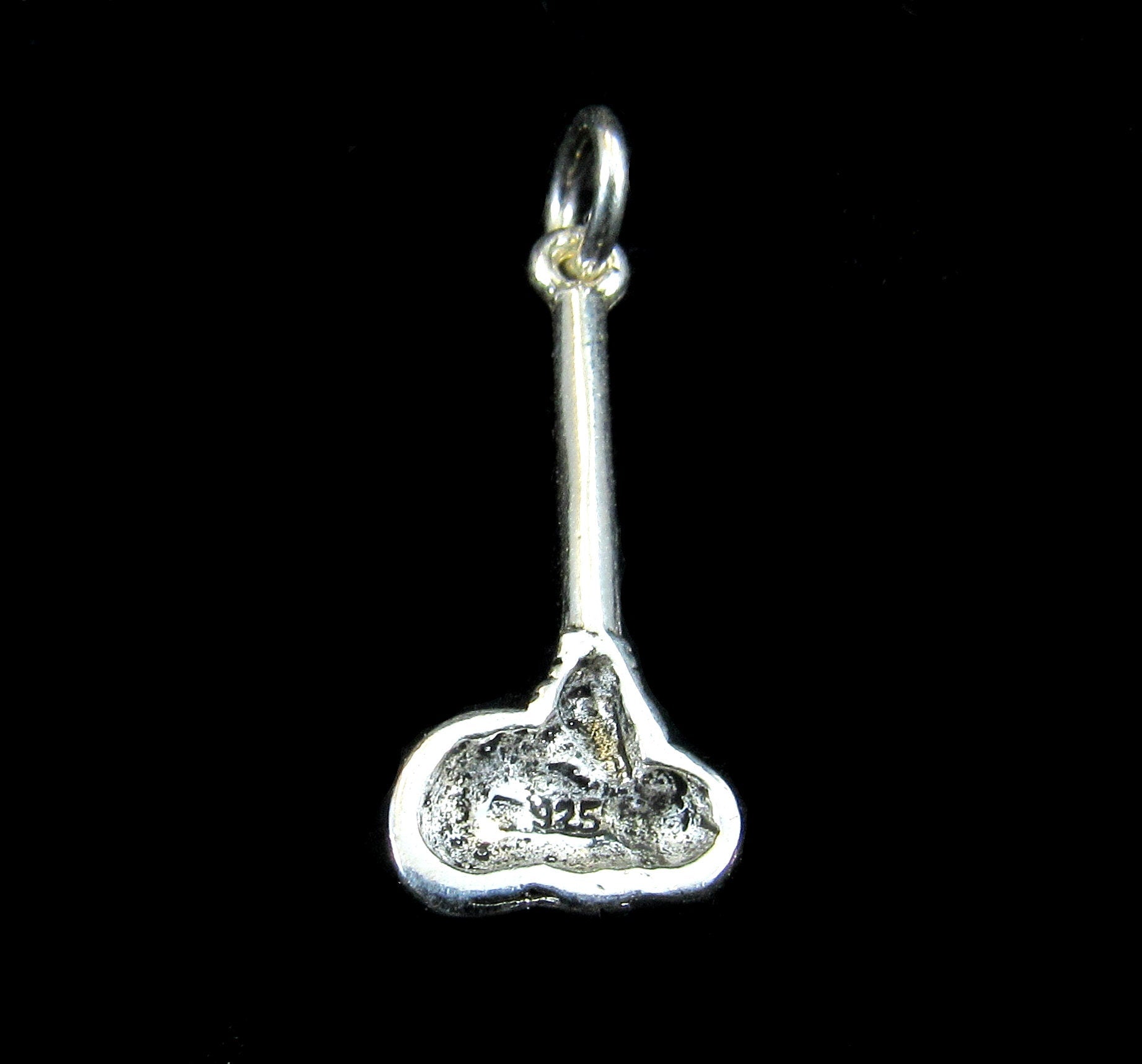 Handcrafted Solid 925 Sterling Silver Prehistoric Caveman Stone Axe Pendant