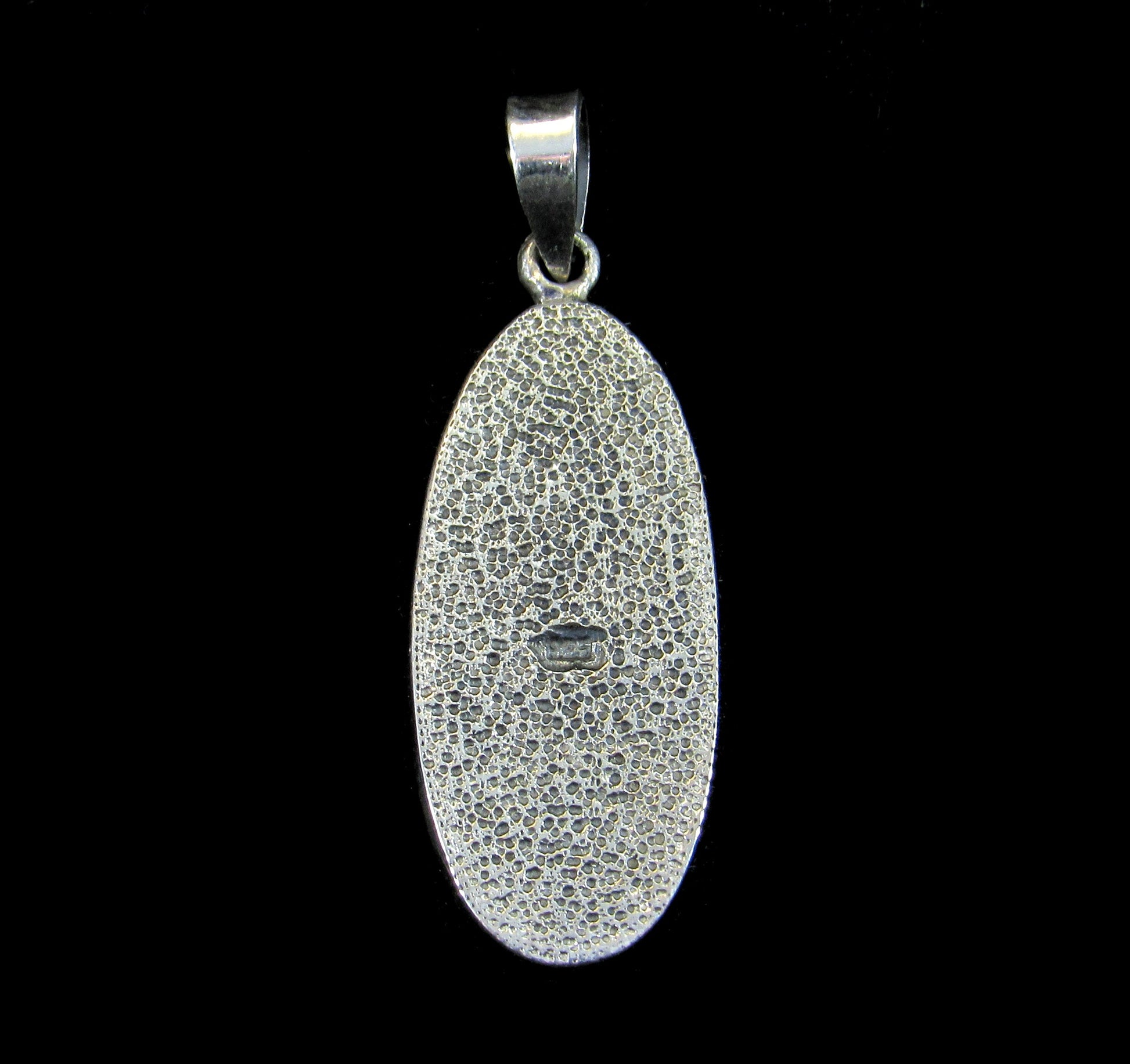 Handcrafted Solid 925 Sterling Silver Diving Pair of Dolphins into the Sea Ocean Scene Pendant