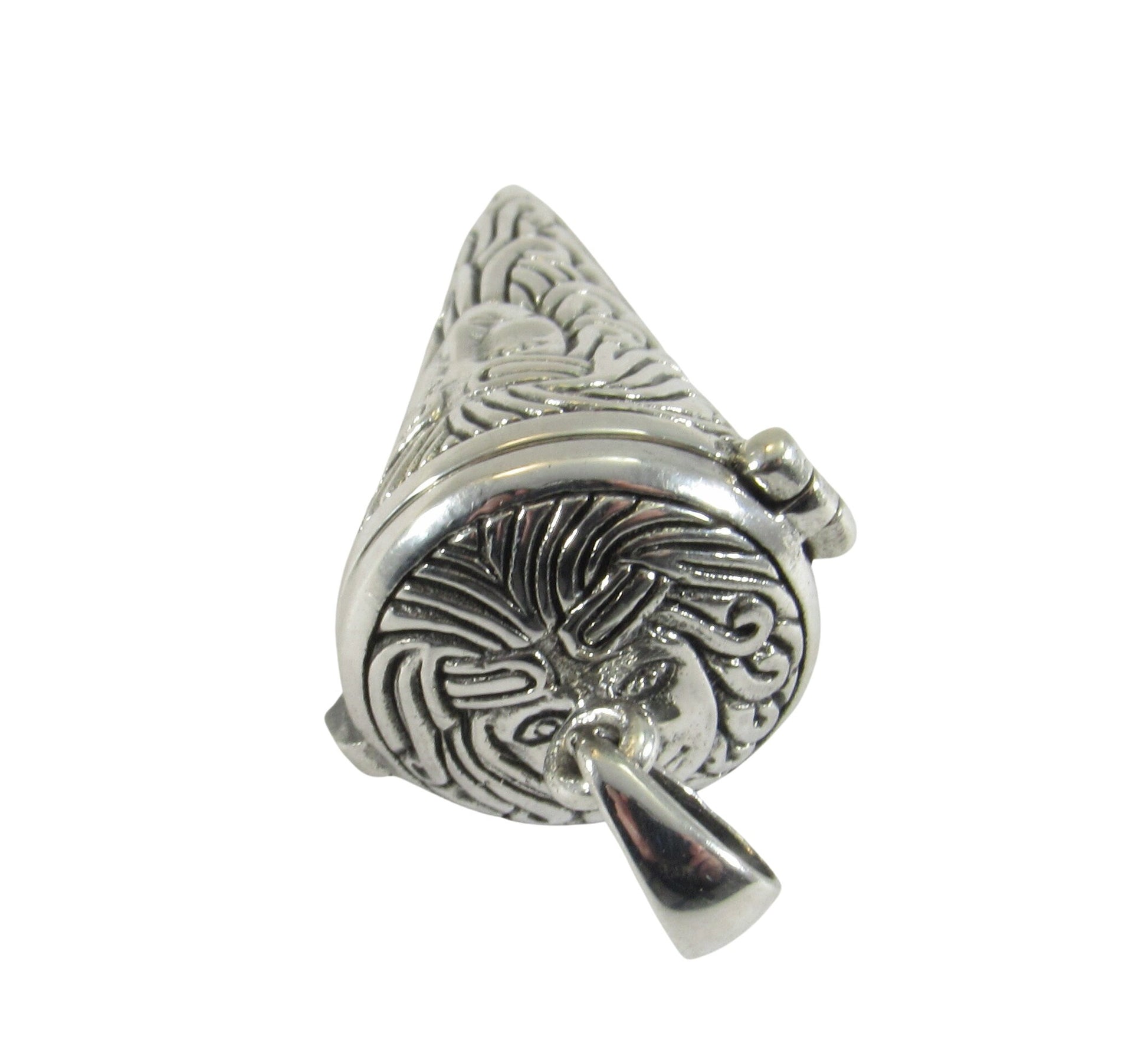 Goddess Pendulum Handcrafted in Solid 925 Sterling Silver with Hinged Lid Pendant for Spells & Potions