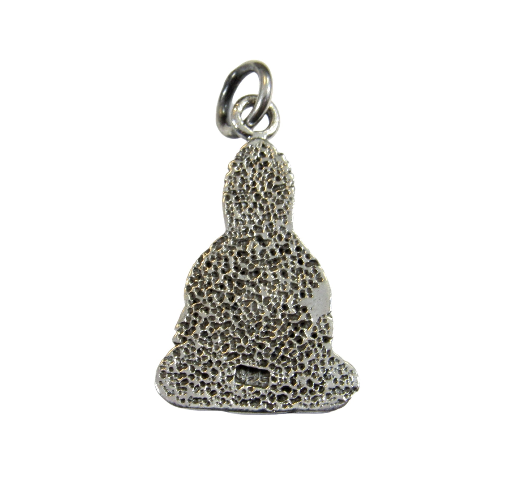 Solid 925 Sterling Silver Meditating Buddha Pendant - Yoga Meditation Jewelry - Seated & Praying Dhyana Mudra - Spiritual Necklace Charm