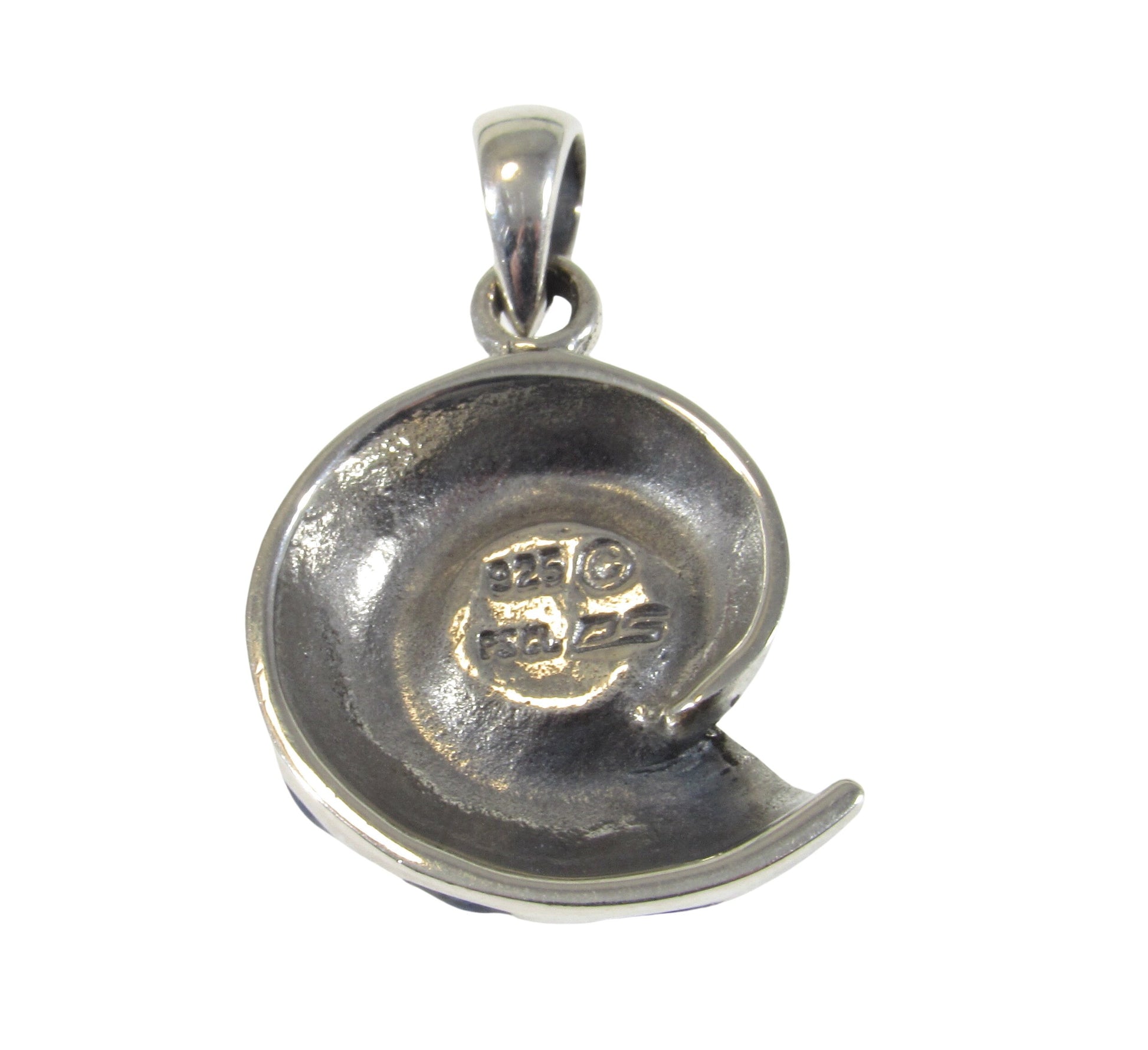 Solid 925 Sterling Silver Nautilus Spiral Shell Pendant, Sacred Geometry Jewelry, Logarithmic Phi Spiral, Symbol of Perfection