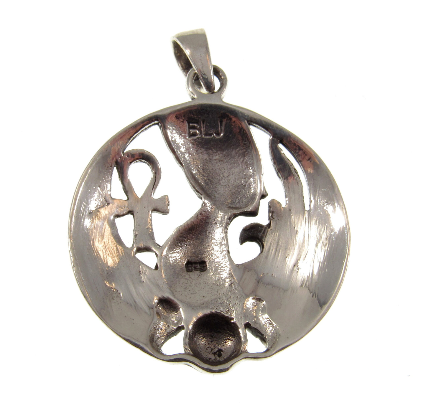 Solid 925 Sterling Silver Ancient Egyptian Queen NEFERTITI Pendant, Wife of Pharaoh Akhenaton