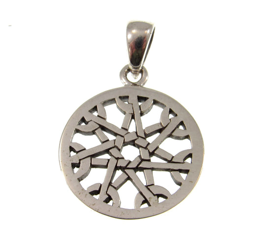 Solid 925 Sterling Silver Small The Magickal 7 Pointed Elvin Fairy Star Pendant, Faery Heptagram Amulet