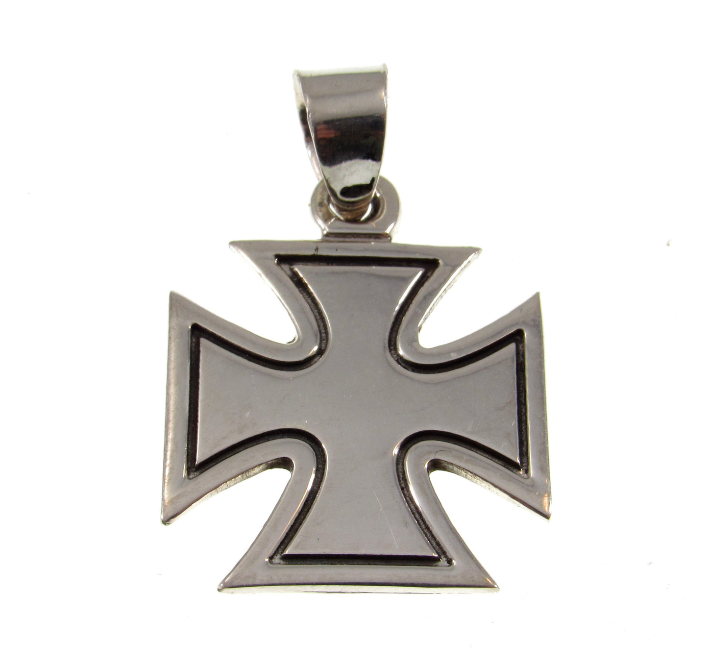 Solid 925 Sterling Silver Croix Pattee (Patty) Iron Cross Pendant, Handcrafted Maltese Cross
