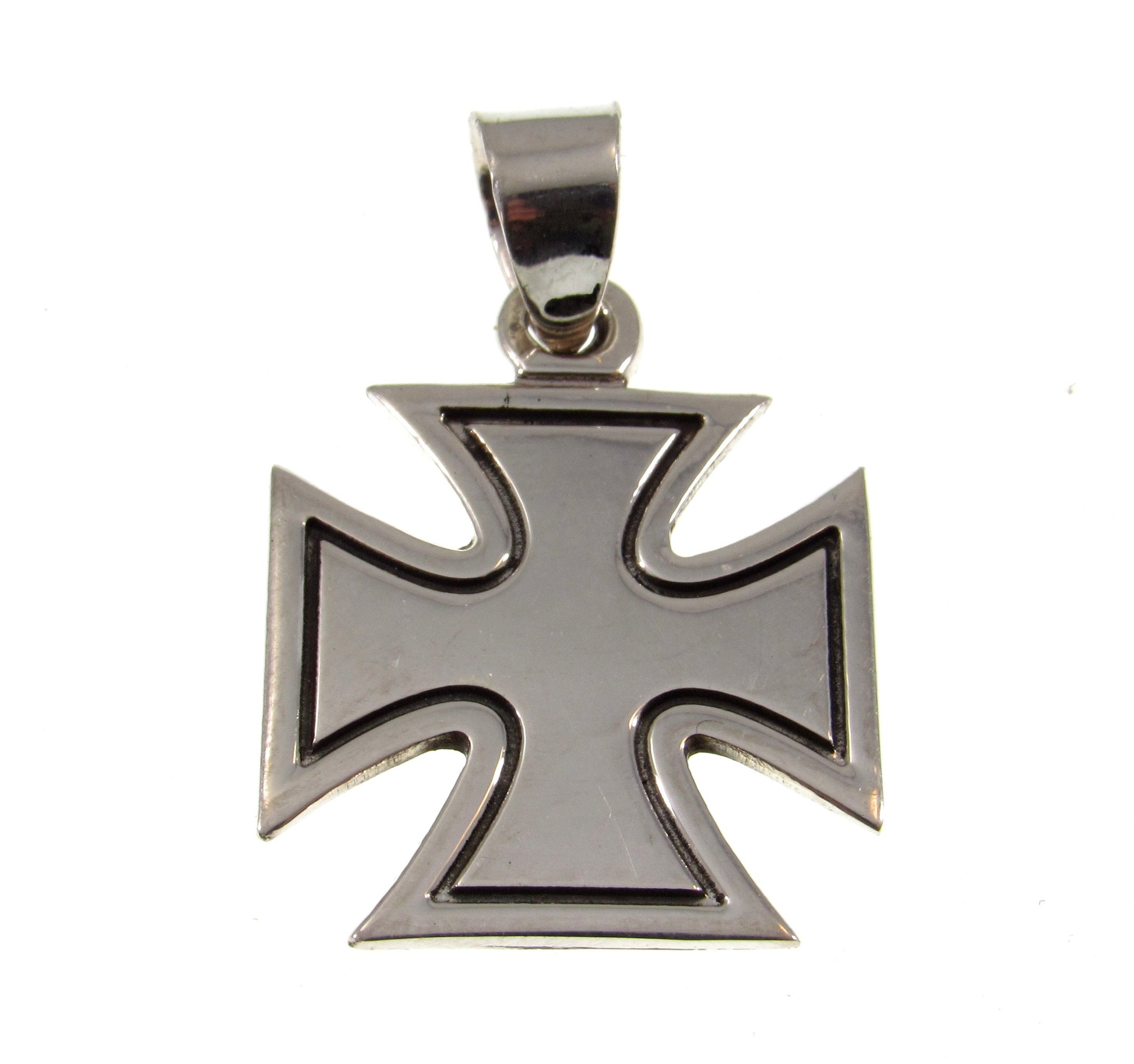 Solid 925 Sterling Silver Croix Pattee (Patty) Iron Cross Pendant, Handcrafted Maltese Cross