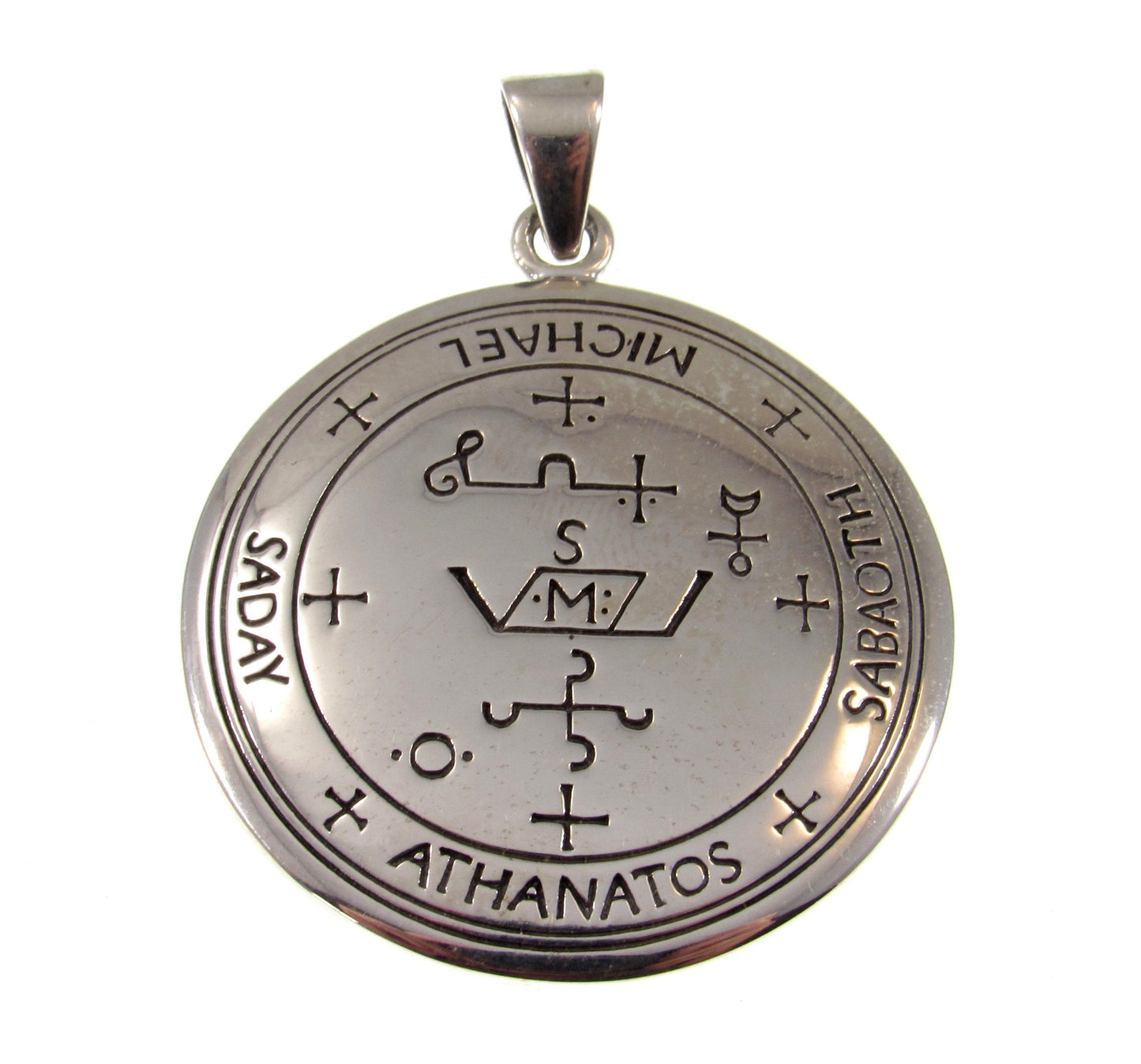 Sigil of the Archangel Michael Seal of King Solomon Handcrafted Solid 925 Sterling Silver Pendant, Invoke the Spirit Talisman