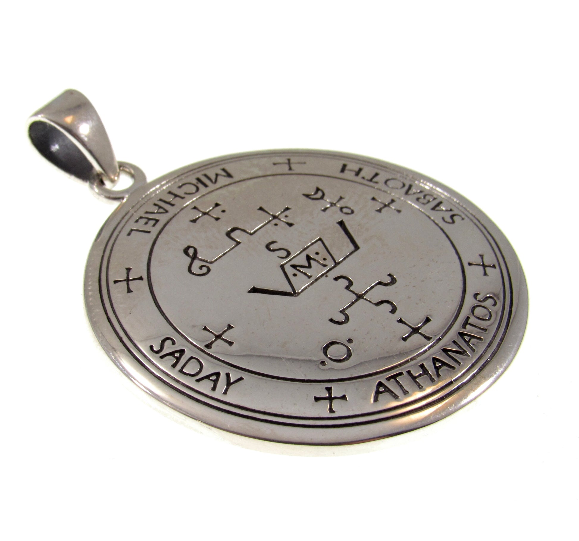 Sigil of the Archangel Michael Seal of King Solomon Handcrafted Solid 925 Sterling Silver Pendant, Invoke the Spirit Talisman