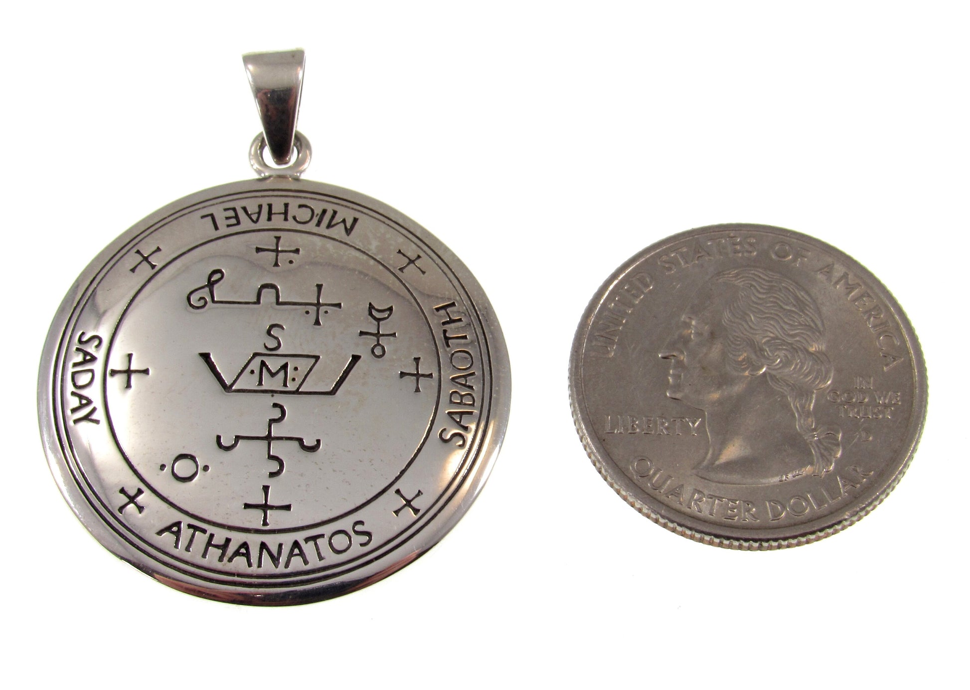 Sigil of the Archangel Michael Seal of King Solomon Handcrafted Solid 925 Sterling Silver Pendant, Invoke the Spirit Talisman