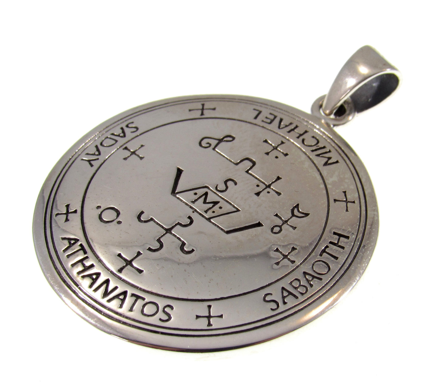 Sigil of the Archangel Michael Seal of King Solomon Handcrafted Solid 925 Sterling Silver Pendant, Invoke the Spirit Talisman