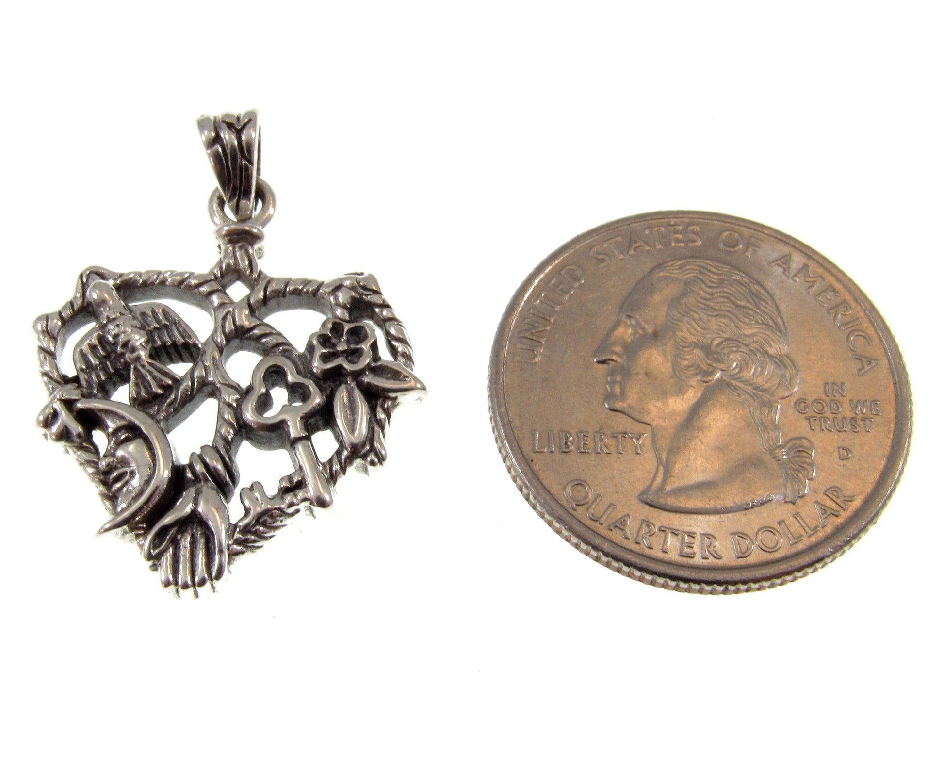 Solid 925 Sterling Silver Cast Your Cimaruta Italian Witch Pendant, Handcrafted Neopagan Magick Amulet, Wiccan Talisman, Witchy Gift Idea