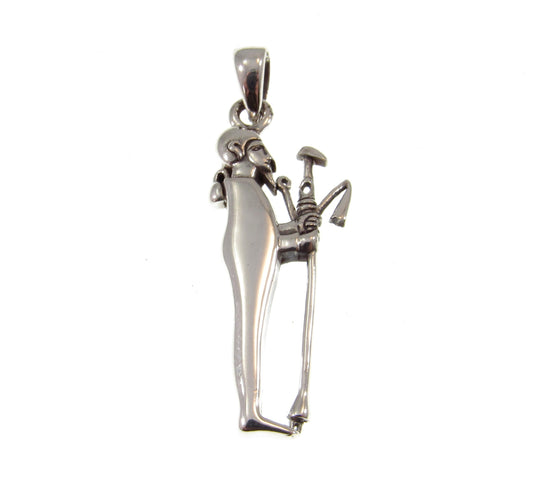 Solid 925 Sterling Silver Ancient Egyptian God PTAH Pendant, the Almighty Creator of the World, Lord of Truth, Deity of Memphis