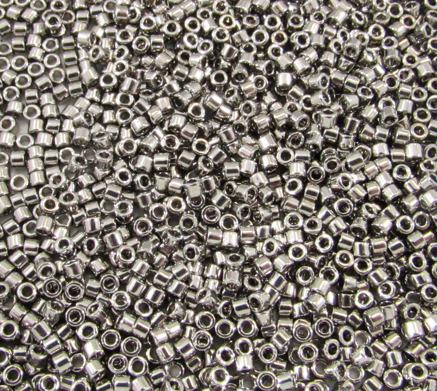 DB0021 11/0 Miyuki Nickel Plated Delica Seed Beads, 5 Grams Tube, 25 Grams Bag, DB21, DB-0021 Japanese Glass Delicas for Jewelry Making