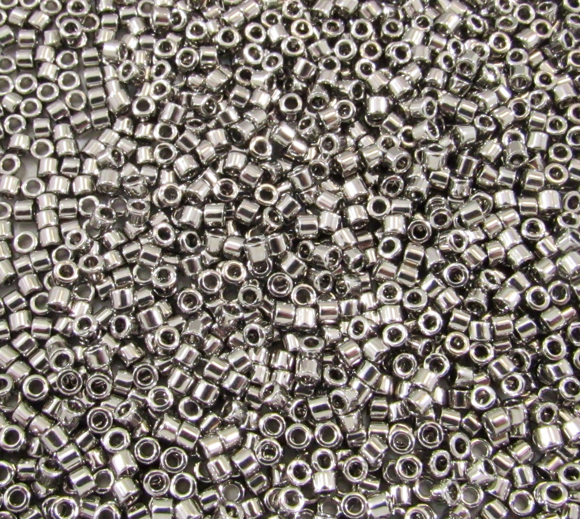 DB0021 11/0 Miyuki Nickel Plated Delica Seed Beads, 5 Grams Tube, 25 Grams Bag, DB21, DB-0021 Japanese Glass Delicas for Jewelry Making